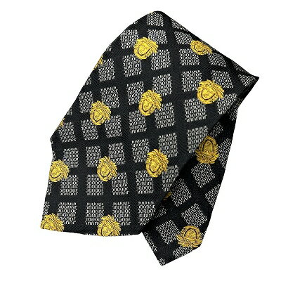 【中古】総柄 ネクタイ シルク メデューサ 黒 シルク 金 ゴールド メンズ 【ベクトル 古着】 240609 【中古】総柄 ネクタイ シルク メデューサ 黒 シルク 金 ゴールド メンズ 【ベクトル 古着】 240609