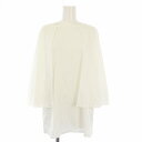 【中古】ラトゥアアリア La tua aria 21A096 カットソー チュニック 長袖 ケープ風 フェイクレイヤード L 白 ホワイト /KU レディース 【ベクトル 古着】 250424(4)