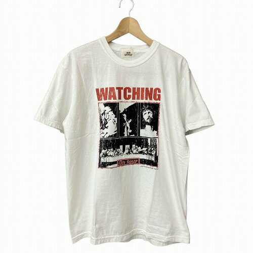 【中古】未使用品 GOD'S WATCHING ゴッドウォッチング ON TOUR Tシャツ 半袖 白 ホワイト L メンズ 【ベクトル 古着】 250516