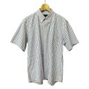 【中古】ニューヨーカー NEWYORKER チェック シャツ ボタンダウン 半袖 白 青 ホワイト ピンク ブルー XL 11-77-8724 メンズ 【ベクト...