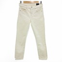 【中古】ヴィンス VINCE SKINNY CROP スキニーデニムパンツ ジーンズ アンクル丈 25 白 ホワイト /UO ■GY41 レディース 【ベクトル 古着】 250626