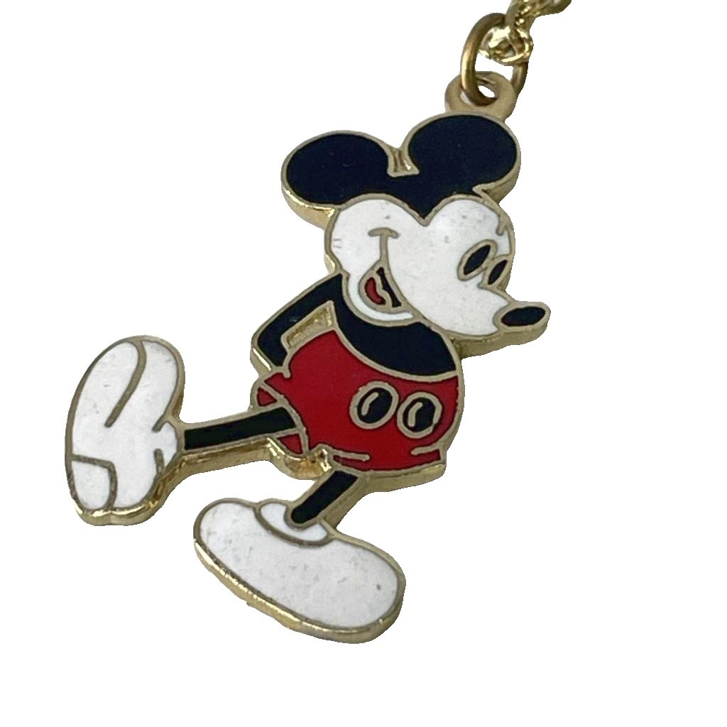 【中古】ディズニー Disney ネックレス ペンダント ミッキーモチーフ ゴールドカラー オールド レディース 【ベクトル 古着】 260217