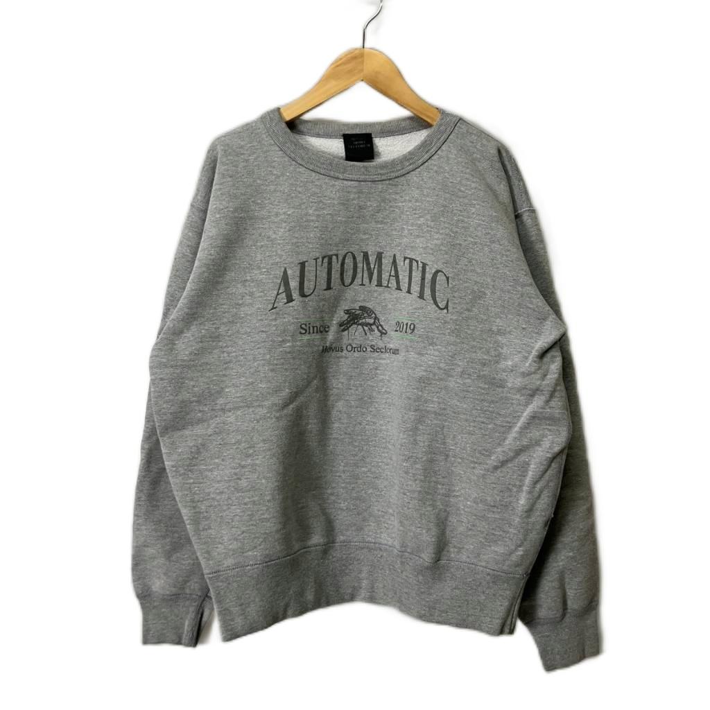 【中古】novus ordo seclorum ノヴス・オルド・セクロールム スウェット トレーナー クルーネック グレー メンズ 【ベクトル 古着】 260310