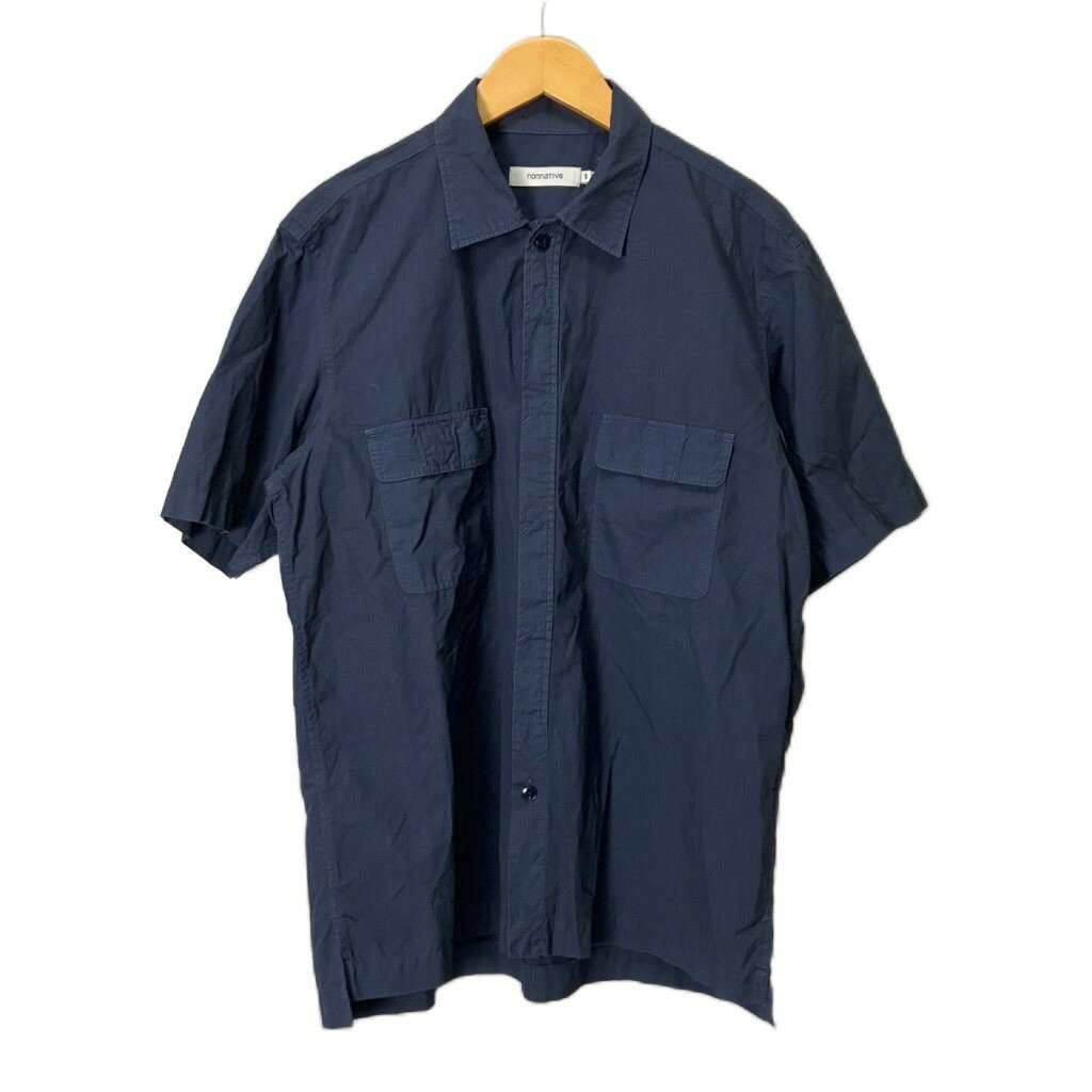 ノンネイティブ nonnative S/S SHIRT COTTON RIPSTOP OVERDYED シャツ 半袖 1 ネイビー NN-S4119 メンズ  260612