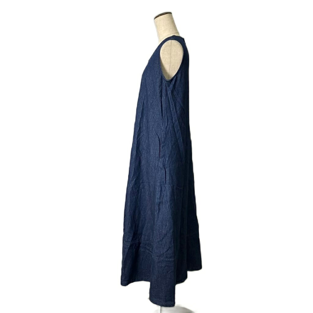 【中古】ミラオーウェン Mila Owen 裾切替えVネックAラインラインフレアデニムワンピース ワンピース 0 インディゴ 09WF0222171 レディース 【ベクトル 古着】 260711 vectorpremium-19266201 ブランド古着ベクトルプレミアム店 サンプル画像2