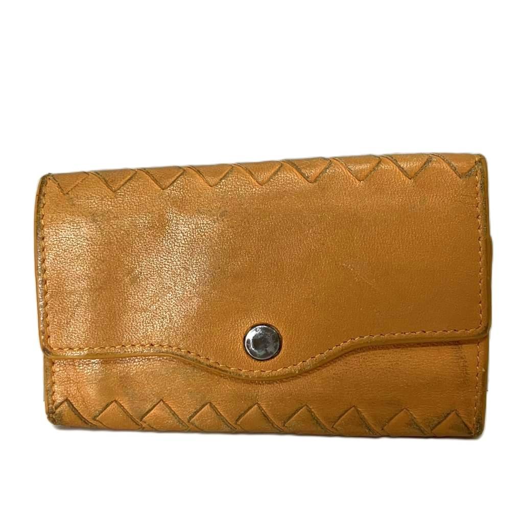 【中古】ボッテガヴェネタ BOTTEGA VENETA イントレチャート 6連キーケース レザー ブラウン メンズ レディース 【ベクトル 古着】 260725