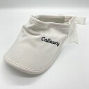 【中古】キャロウェイ CALLAWAY サンバイザー キャップ ゴルフ リボン 白 ホワイト レディース 【ベクトル 古着】 240112