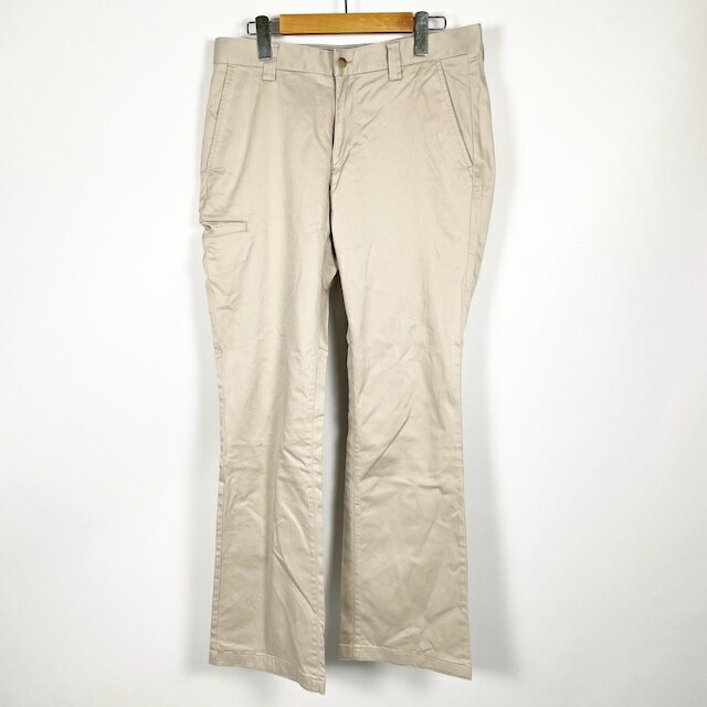 【中古】キャロウェイ CALLAWAY ゴルフパンツ ボトムス 無地 ロゴ刺繍 ライトベージュ L メンズ 【ベク..
