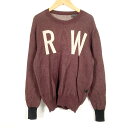 【中古】ジースターロウ G-Star RAW ニット セーター 長袖 ロゴ ブラウン 茶色 M メンズ 【ベクトル 古着】 240830(4)
