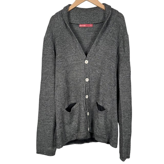 【中古】RIELABO ニコルクラブフォーメン NICOLE CLUB FOR MEN ニット カーディガン 長袖 リネン混 ブ..