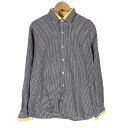 【中古】ビームス BEAMS 長袖シャツ トップス ギンガムチェック ネイビー ホワイト M メンズ 【ベクトル 古着】 241225(4)