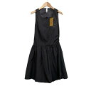 【中古】ザラ ベーシック ZARA BASIC タグ付き ノースリーブワンピース ひざ丈 バックオープン ブラック S レディース 【ベクトル 古着】 250423
