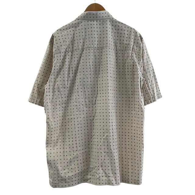 ブランド古着ベクトルプレミアム店の【中古】セオリー Theory BRUNER シャツ 半袖 トップス 幾何学模様 総柄 ベージュ M メンズ 【ベクトル 古着】 260610｜アングル2