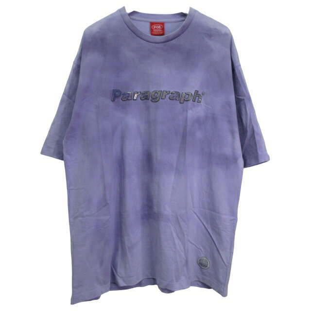 【中古】パラグラフ paragrahp Tシャツ 半袖 タイダイ ロゴ パープル Fサイズ 0415 メンズ 【ベクトル 古着】 240415