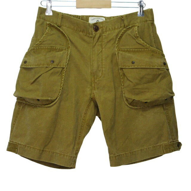 【中古】ウイラスアンドグン WHILLAS&GUNN ショートパンツ カーゴパンツ ベージュ系 Mサイズ v0712157 ■FF 0729 メンズ 【ベクトル 古着】 250306