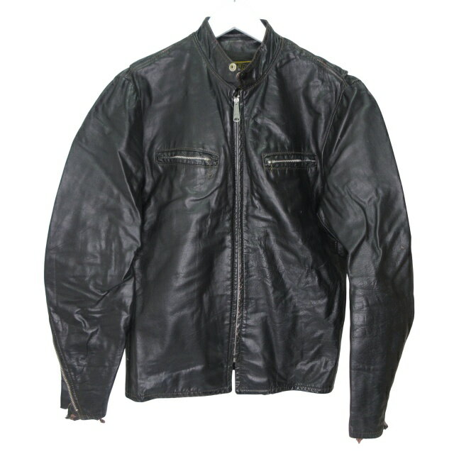 【中古】BEAU BREED レザージャケット ライダースジャケット ブラック v0712069 ■FF 1118 メンズ 【ベクトル 古着】 241118