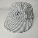 【中古】PIN SKTBS ストライプキャップ ホワイト ブルー v0712253 0130 メンズ レディース 【ベクトル 古着】 250130
