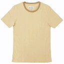 【中古】マルタンマルジェラ 10 Martin Margiela 10 17SS PACK リンガーTシャツ カットソー 半袖 S30GC0596 ベージュ XS 0411 メンズ 【ベクトル 古着】 240420