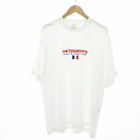 【中古】ヴェトモン VETEMENT HAUTE COUTURE Tシャツ カットソー バック ロゴ刺繍 半袖 UE52TR240W XS 白 ホワイト /VU...