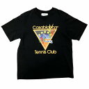 【中古】カサブランカ Casablanca 美品 23SS Tennis Club Icon Cotton T-shirt Tシャツ カットソー ロゴ 半袖 L...