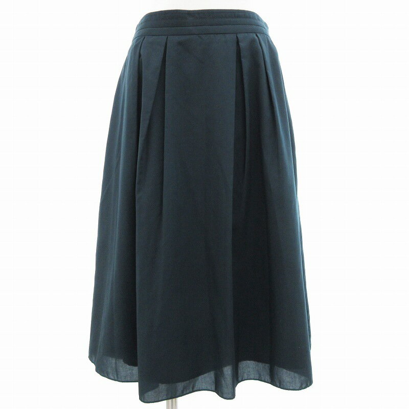 【中古】リフレクト Reflect 美品 フレアスカート イージー ひざ丈 11 ダークグリーン /AE 【ベクトル 古着】 250421