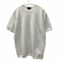 【中古】バーニーズニューヨーク BARNEYS NEW YORK 美品 近年 ニットカットソー Tシャツ 半袖 L 白 ホワイト 0709 メンズ 【ベクトル 古着】 250709