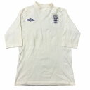 【中古】アンブロ UMBRO イングランド代表 サッカー ウエア ゲームシャツ ユニフォーム インナー アイボリー L-XL ■GY09 メンズ 【ベクトル 古...