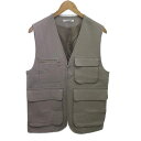 【中古】B&Y ユナイテッドアローズ BEAUTY&YOUTH ビューティー&ユース ポリエステルブレンド 4ポケットベスト ジレ ベージュ 1625-144-...