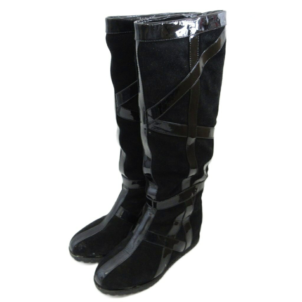 Saidogoa - 【中古】ユナイテッドヌード UNITED NUDE ロング ブーツ スエード スウェード 37 黒 ブラック レディース 【ベクトル 古着】 250921