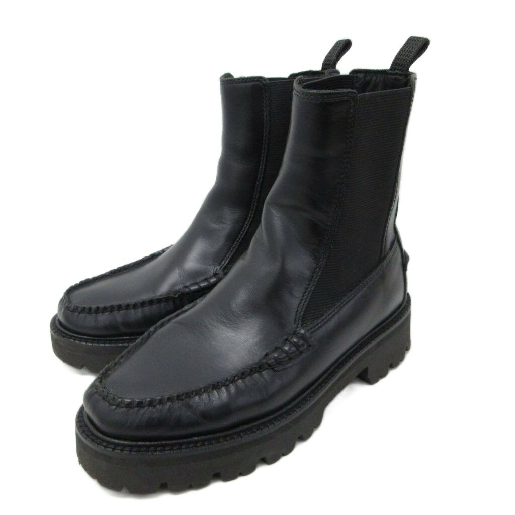 【中古】ジーエイチバス G.H.Bass & Co. BootsHigh Shine Leather サイドゴアブーツ モカシン レザーシ..