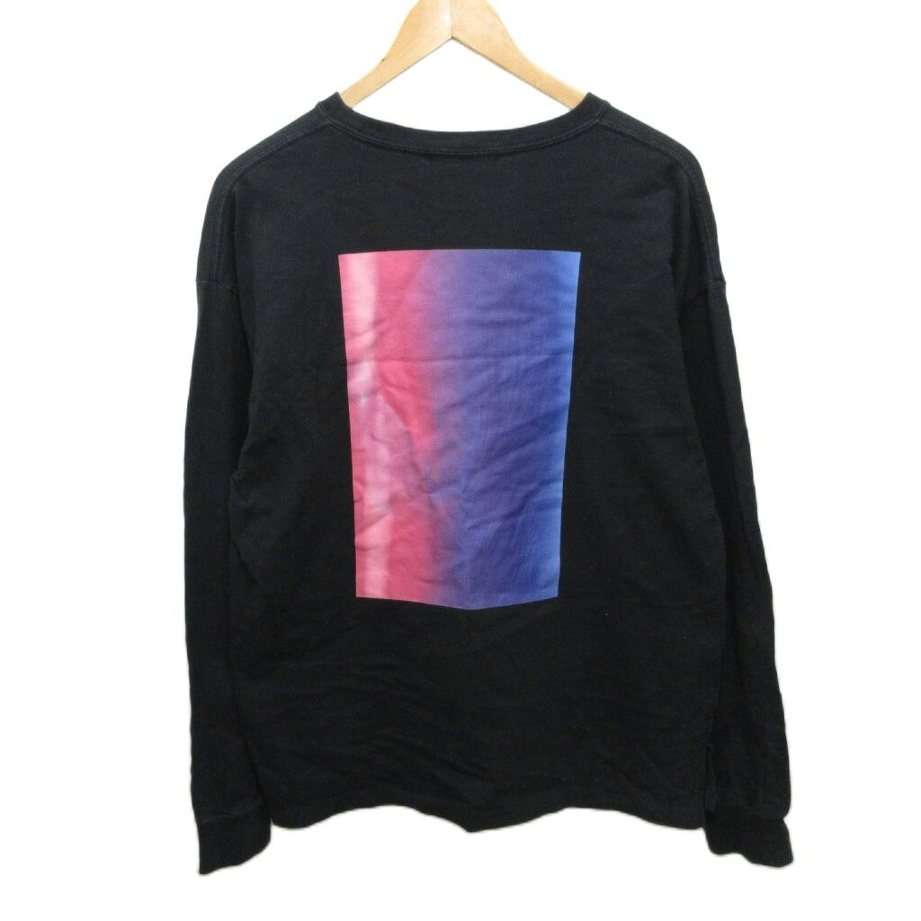 【中古】カスタネ Kastane Tシャツ カットソー バッグプリント 長袖 黒 ブラック オーバーサイズ M ■IBO90 レディース 【ベクトル 古着】 260202