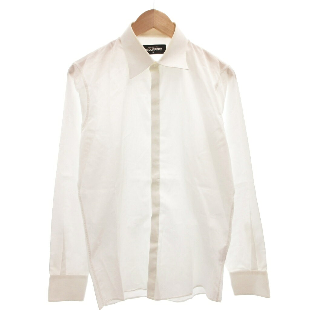 Other - 【中古】ディースクエアード DSQUARED2 カフスシャツ ドレス 長袖 50 白 ホワイト /FF メンズ 【ベクトル 古着】 260328