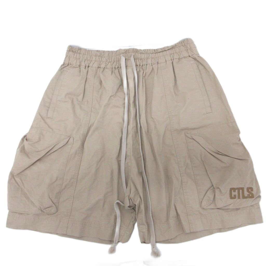 Rakuten - 【中古】カタリスト CVTVLIST イージーカーゴショートパンツ ハーフパンツ ロゴ刺繍 ショーパン ハーパン 2 ベージュ 2101040403 メンズ 【ベクトル 古着】 260311