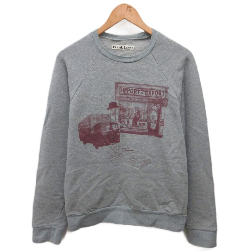 Hawaiian - 【中古】フランクリーダー FRANK LEDER スウェット トレーナー ラグラン プリント M グレー 0217045 ■IBO91 メンズ 【ベクトル 古着】 260424