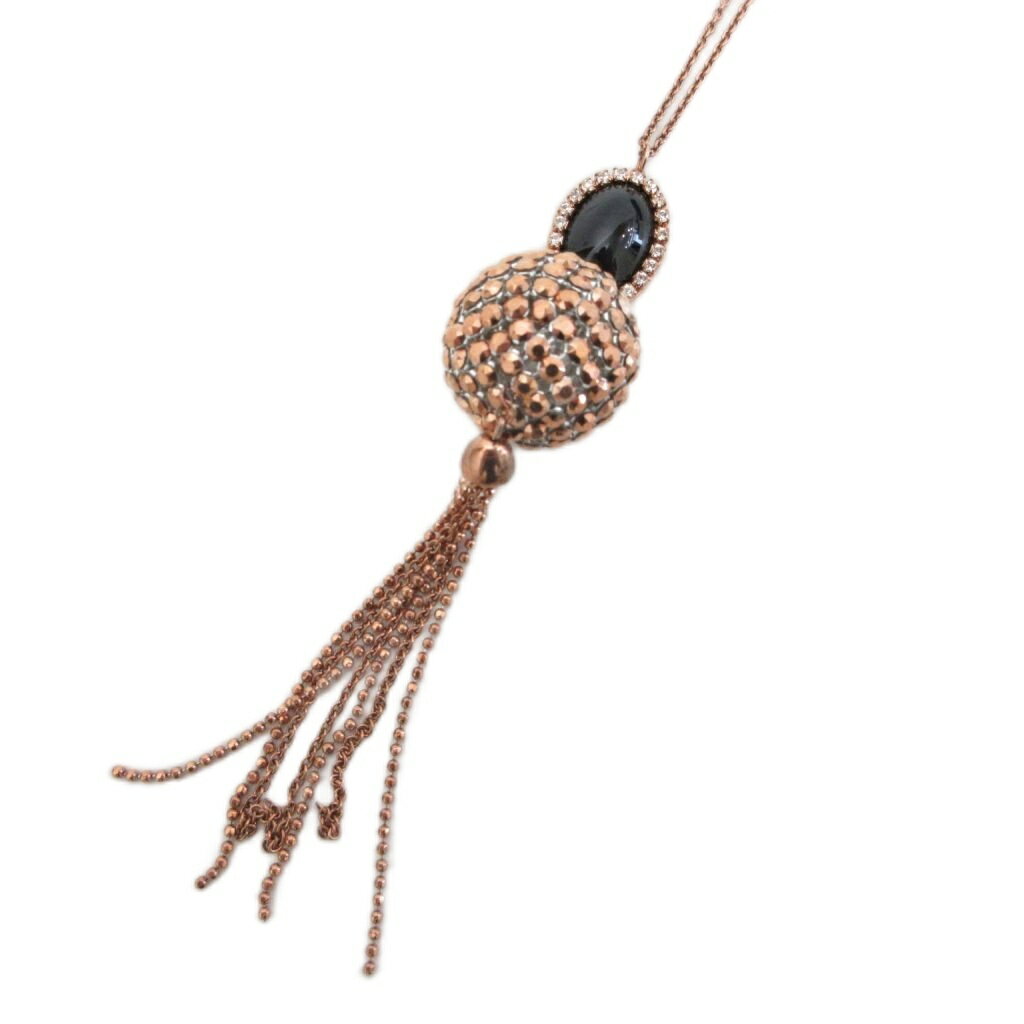 乐天商城 - 【中古】スワロフスキー SWAROVSKI Venetie Long Tassel タッセル ネックレス チェーン ブロンズカラー レディース 【ベクトル 古着】 260401