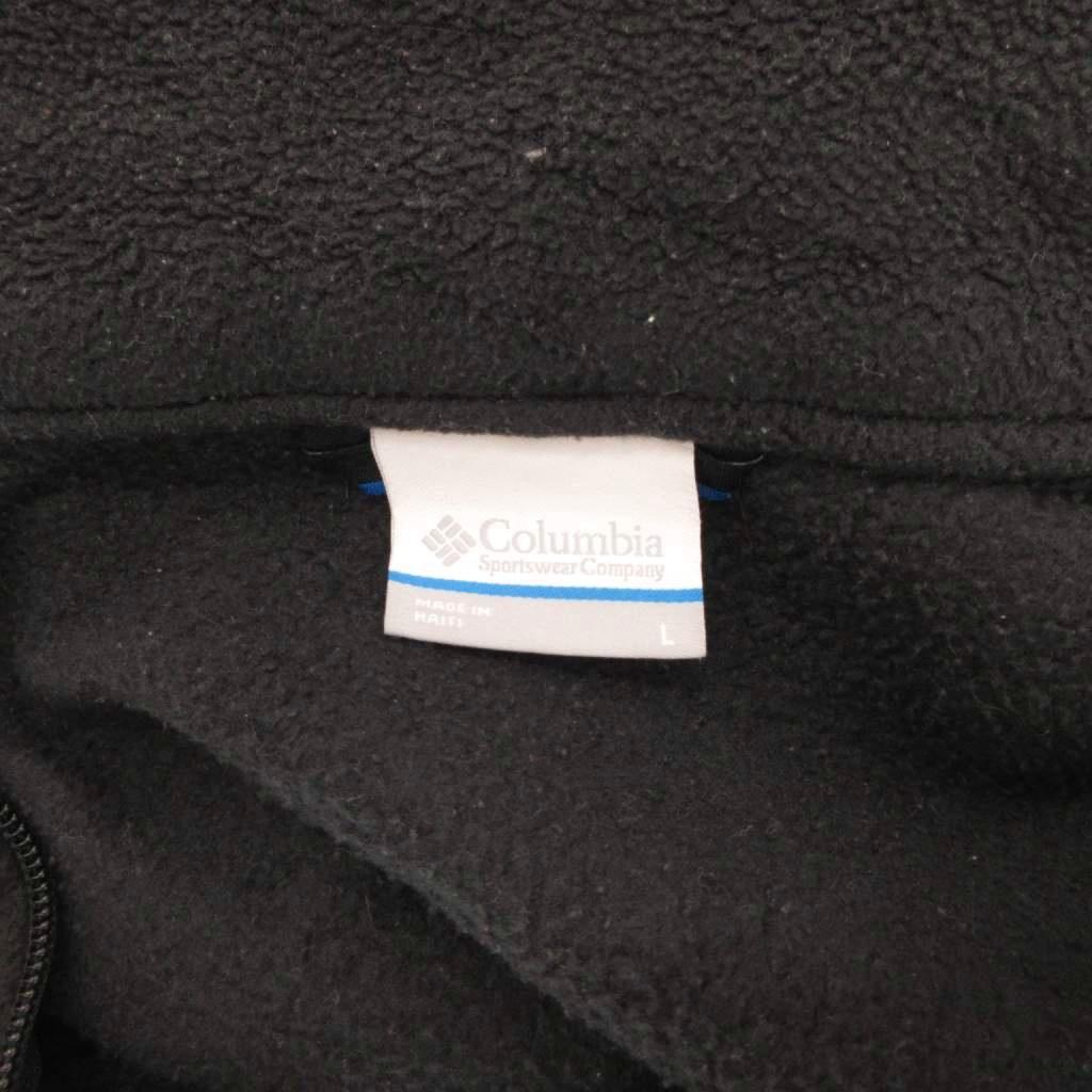 ブランド古着ベクトルプレミアム店の【中古】コロンビア Columbia フリース L 黒 ブラック 無地 スタンドカラー /TQ ■IBO91 メンズ 【ベクトル 古着】 260509｜アングル3