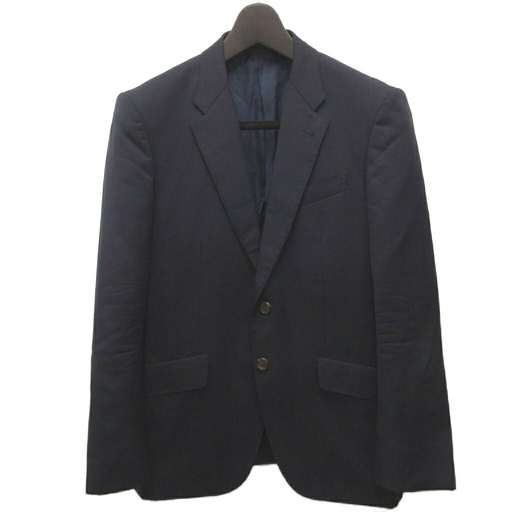 【中古】ポールスミスコレクション PAUL SMITH COLLECTION テーラードジャケット ブレザー シングル 2B ウール サイドベンツ M 黒 ブラック PC-ST-67350 メンズ 【ベクトル 古着】 260429