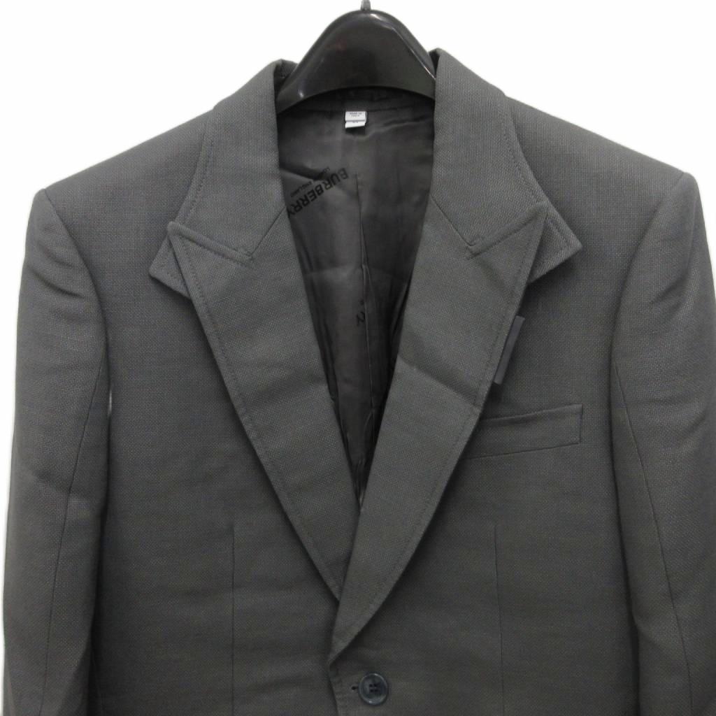 中古 バーバリー BURBERRY 美品 21AW テーラードジャケット ブレザー シングル 2B ロゴ裏地 ウール 50 グレ vectorpremium-19138368 ブランド古着ベクトルプレミアム店 サンプル画像3