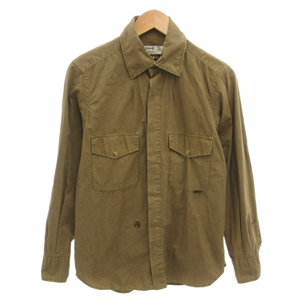 【中古】ベルスタッフ Belstaff シャツ S カーキ 長袖 レギュラーカラー 胸ポケット 刺繍デザイン 833951 /TQ ■IBO100 メンズ 【ベクトル 古着】 260707ブランドベルスタッフ Belstaff表記サイズS実寸サイズ肩幅：42cm　身幅：52cm　着丈：74cm　袖丈：58cm　　素材コットン色カーキ状態・外側複数個所に若干の色褪せ その他に目立ったダメージはなく、問題なくご使用いただける商品です。 ※あくまでも中古品ですので掲載写真や記載内容をご確認いただき、ご理解の上ご購入ください。付属品付属品なし、写真に写っている物が全てです。備考代理店英語表記 こちらのお品物は店舗で保管しておらず、店頭販売出来かねます。（※お取り寄せも出来かねます） 品番:833951商品のお問い合わせの回答を休止しております。＊各商品ページの商品詳細等をご確認の上ご購入ください。【中古】ベルスタッフ Belstaff シャツ S カーキ 長袖 レギュラーカラー 胸ポケット 刺繍デザイン 833951 /TQ ■IBO100 メンズ 【ベクトル 古着】 260707状態ランク　”AB”詳細については、下記および「状態ランクについて」ページをご覧ください。未使用・新品の商品ほぼ新品同様の商品使用感が少なく、かなり状態の良い商品使用感はあるが、傷や汚れの少ない商品使用感の他、傷や汚れが見られる商品かなり大きな傷みがある難あり商品※S〜CランクはUSED品となりますので、使用感をご理解の上でご入札下さい。状態ランクについてinformationブランドベルスタッフ Belstaff表記サイズS実寸サイズ肩幅：42cm　身幅：52cm　着丈：74cm　袖丈：58cm　　素材コットン色カーキ状態・外側複数個所に若干の色褪せ その他に目立ったダメージはなく、問題なくご使用いただける商品です。 ※あくまでも中古品ですので掲載写真や記載内容をご確認いただき、ご理解の上ご購入ください。付属品付属品なし、写真に写っている物が全てです。備考代理店英語表記 こちらのお品物は店舗で保管しておらず、店頭販売出来かねます。（※お取り寄せも出来かねます） 品番:833951商品のお問い合わせの回答を休止しております。＊各商品ページの商品詳細等をご確認の上ご購入ください。本商品は一点物です他サイトや店舗にて販売している商品です。多少のお時間差にて欠品になることもございます。予めご了承頂ますようお願い致します。ベクトル・サイズガイドはこちらこの商品と同じブランドの商品を見る