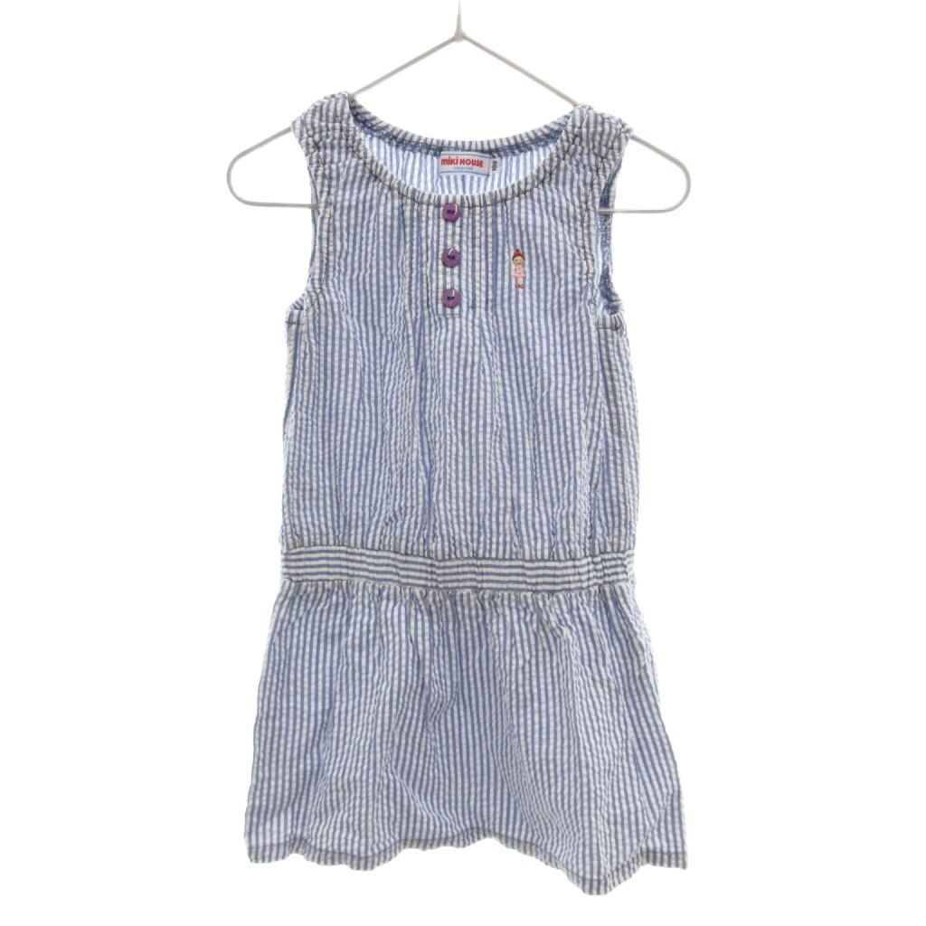 【中古】ミキハウス mikihouse 美品 ノースリーブワンピース クルーネック ストライプ柄 シアサッカー 100 水色 ライトブルー 白 ホワイト /OB キッズ 【ベクトル 古着】 260824ブランドミキハウス mikihouse表記サイズ100実寸サイズ肩幅：20cm　身幅：21cm　袖丈：-cm　総丈：48cm　　素材綿色青 ブルー 白 ホワイト 状態使用感が少なく、かなり状態の良い商品です。 ※あくまでも中古品ですので掲載写真や記載内容をご確認いただき、ご理解の上ご購入ください。付属品付属品なし、写真に写っている物が全てです。備考（株）ミキハウス こちらのお品物は店舗で保管しておらず、店頭販売出来かねます。（※お取り寄せも出来かねます）商品のお問い合わせの回答を休止しております。＊各商品ページの商品詳細等をご確認の上ご購入ください。【中古】ミキハウス mikihouse 美品 ノースリーブワンピース クルーネック ストライプ柄 シアサッカー 100 水色 ライトブルー 白 ホワイト /OB キッズ 【ベクトル 古着】 260824状態ランク　”A”詳細については、下記および「状態ランクについて」ページをご覧ください。未使用・新品の商品ほぼ新品同様の商品使用感が少なく、かなり状態の良い商品使用感はあるが、傷や汚れの少ない商品使用感の他、傷や汚れが見られる商品かなり大きな傷みがある難あり商品※S〜CランクはUSED品となりますので、使用感をご理解の上でご入札下さい。状態ランクについてinformationブランドミキハウス mikihouse表記サイズ100実寸サイズ肩幅：20cm　身幅：21cm　袖丈：-cm　総丈：48cm　　素材綿色青 ブルー 白 ホワイト 状態使用感が少なく、かなり状態の良い商品です。 ※あくまでも中古品ですので掲載写真や記載内容をご確認いただき、ご理解の上ご購入ください。付属品付属品なし、写真に写っている物が全てです。備考（株）ミキハウス こちらのお品物は店舗で保管しておらず、店頭販売出来かねます。（※お取り寄せも出来かねます）商品のお問い合わせの回答を休止しております。＊各商品ページの商品詳細等をご確認の上ご購入ください。本商品は一点物です他サイトや店舗にて販売している商品です。多少のお時間差にて欠品になることもございます。予めご了承頂ますようお願い致します。ベクトル・サイズガイドはこちらこの商品と同じブランドの商品を見る