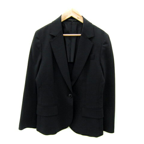 【中古】セオリー Theory テーラードジャケット ミドル丈 シングルボタン 無地 6 XL 黒 ブラック /SY29 レディース 【ベクトル 古着】 241007 【中古】セオリー Theory テーラードジャケット ミドル丈 シングルボタン 無地 6 XL 黒 ブラック /SY29 レディース 【ベクトル 古着】 241007