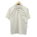 【中古】ジャンニヴェルサーチ ヴェルサーチェ GIANNI VERSACE カジュアルシャツ 半袖 チェック柄 L ライトベージュ /YK29 メンズ 【ベクトル 古着】 241111(4)