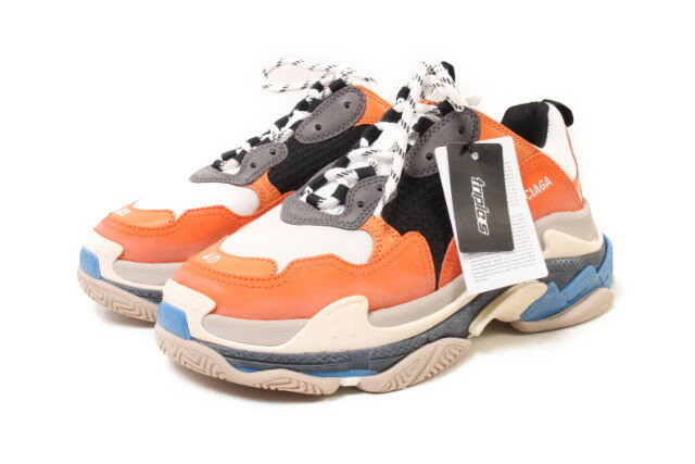 【中古】 バレンシアガ BALENCIAGA Triple S スニーカー 40 グレー 541640 amy0606 メンズ 【ベクトル 古着】 190606