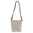 【中古】ジルサンダー JIL SANDER GIRO CROSSBODY キャンバスレザー ショルダーバッグ ロゴ べージュ 黒 ブラック /SR34 レディー...