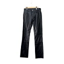 【中古】未使用品 エムエムシックス メゾンマルジェラ MM6 Maison Margiela 22SS レザー パンツ 5 pockets S052-MM6 R...