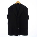 【中古】ラフシモンズ RAF SIMONS 23SS Blazer with elastic in sleeves ノースリーブジャケット ベスト ジレ テーラ...