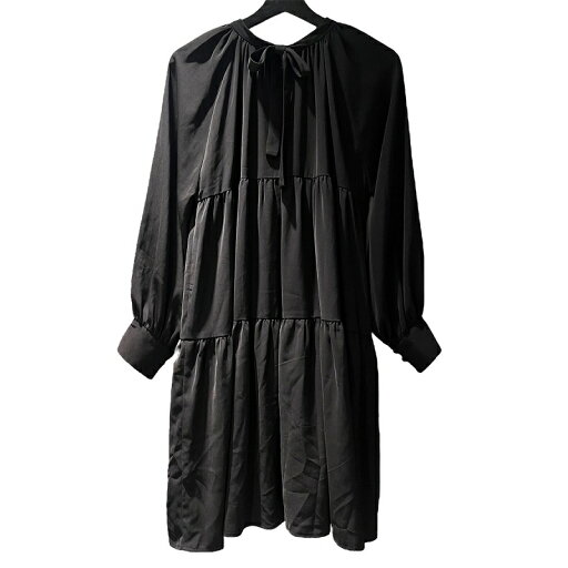 【中古】micofill サテンティアード チュニック F ブラック MCEA21004 レディース 【ベクトル 古着】 250610 【中古】micofill サテンティアード チュニック F ブラック MCEA21004 レディース 【ベクトル 古着】 250610