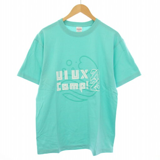 【中古】ユナイテッドアスレ United Athle UIUX CAMP Tシャツ カットソー プリント 半袖 L グリーン 5001-01 /TK メンズ 【ベクトル 古着】 250626 【中古】ユナイテッドアスレ United Athle UIUX CAMP Tシャツ カットソー プリント 半袖 L グリーン 5001-01 /TK メンズ 【ベクトル 古着】 250626