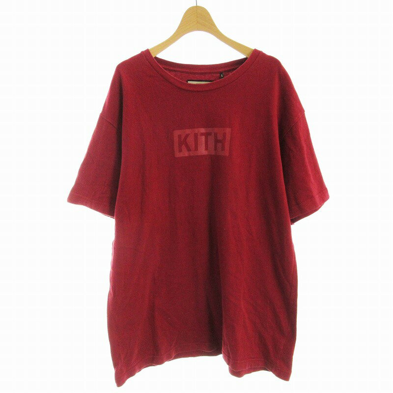 【中古】キスニューヨークシティ KITH NYC Tシャツ カットソー 半袖 大きいサイズ XXL 赤 レッド 140659 /EE メンズ 【ベクトル 古着】 250628