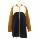 【中古】アンダーカバー UNDERCOVER ジップコート ニット ショート 長袖 切替 ナイロン 1 マルチカラー SUN1201 /GV レディース 【ベクトル 古着】 250805
